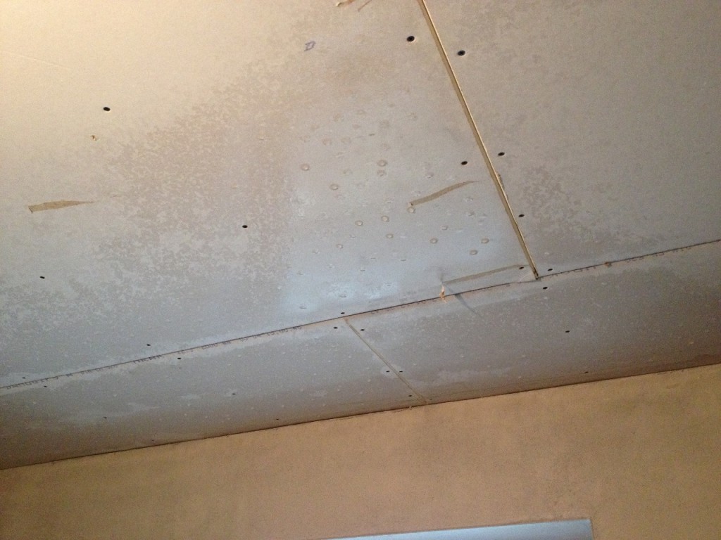 Direkt nach dem Putzen gleicht der Raum einer Tropfsteinhöhle...